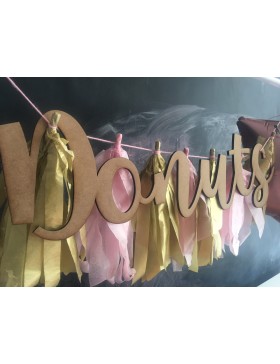 Nombre 60 * 20 cm metacrilado colores