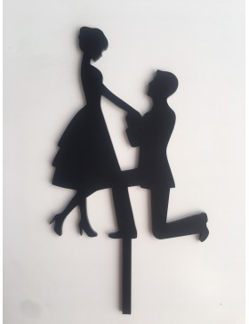 Topper madera 3 líneasmetacrilato pedida