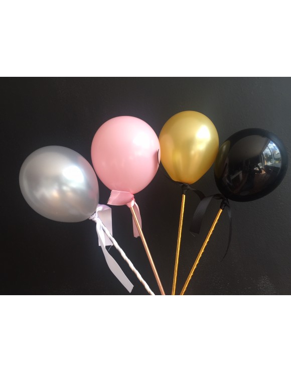 Pack Topper Globo Mini 10 cm 4 unds