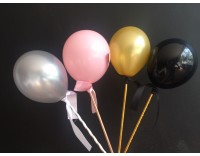 Pack Topper Globo Mini 10 cm 4 unds