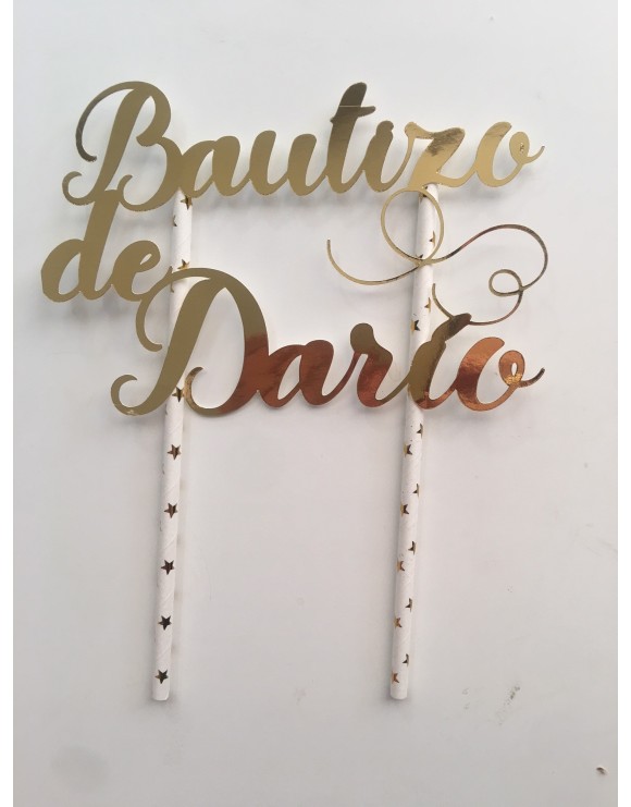 Topper Bautizo de Darío