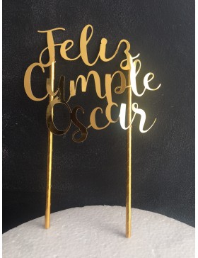 Topper cumpleaños oscar