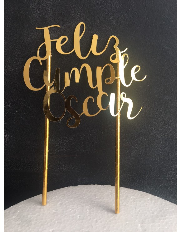 Topper cumpleaños oscar