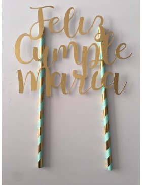 Topper Feliz Cumpleaños María