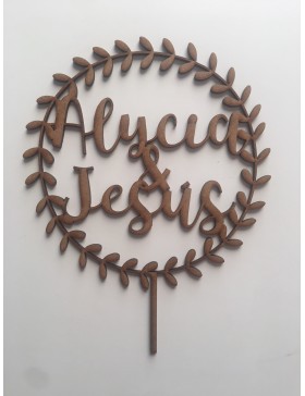 Topper laurel madera nombres