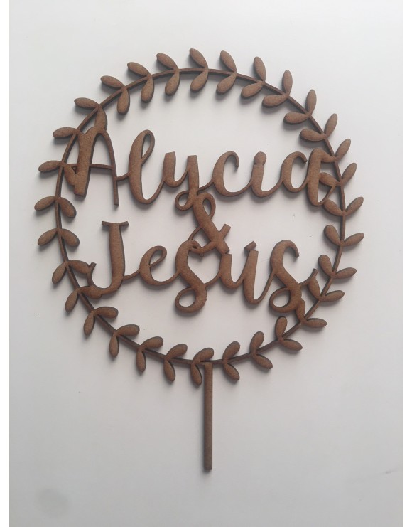 Topper laurel madera nombres