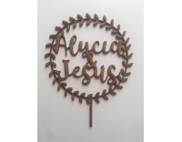 Topper laurel madera nombres