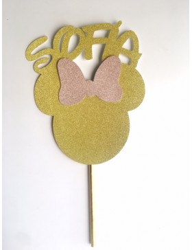 Topper Minnie personalizado