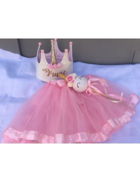 Pack falda + varita unicornio+ corona unicornio