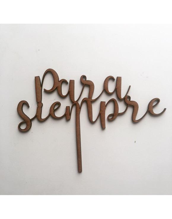 Topper madera Martina y mariopara siempre