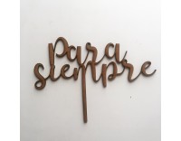 Topper madera Martina y mariopara siempre