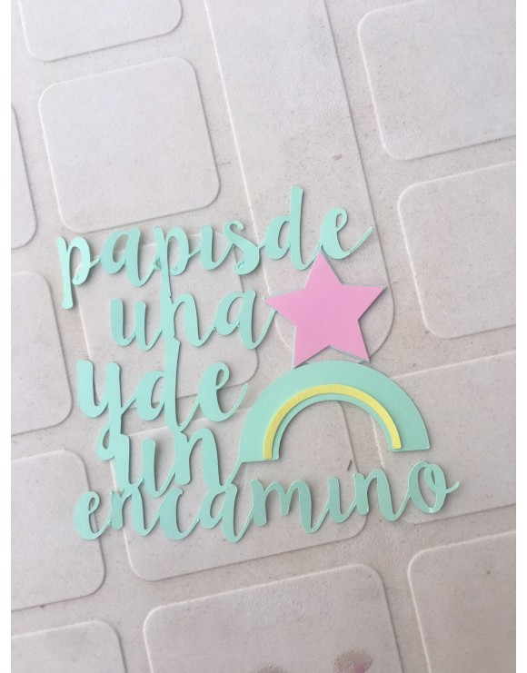 topper tres lineas cartulina