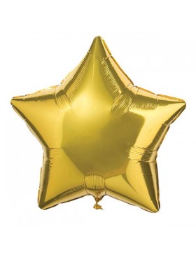 Globo estrella foil color oro