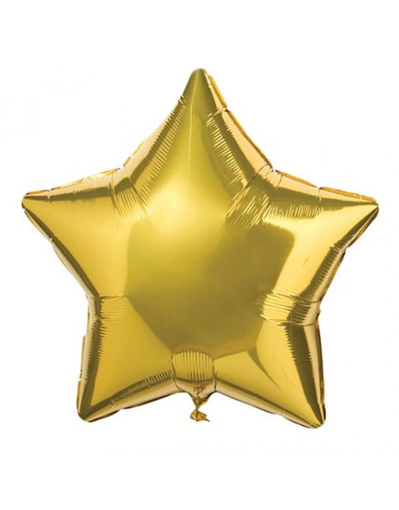 Globo estrella foil color oro