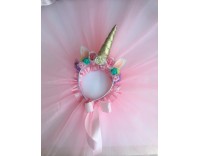 Pack Falda de tul + diadema unicornio2