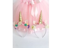 Pack diademas unicornio + falda de tul
