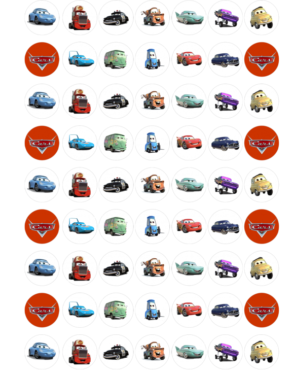 Papel de azucar nuevo Cars 6