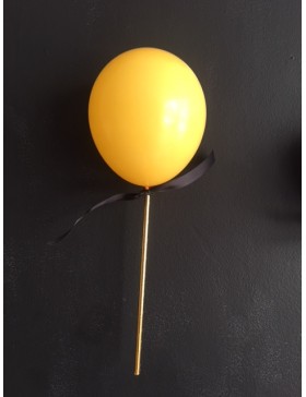 Topper Globo Mini 12 naranja con lazo
