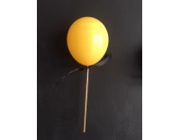 Topper Globo Mini 11 Morado con lazo