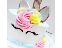 Topper set unicornio plata