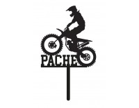 Topper metacrilato silueta + nombre