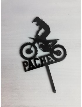 Topper metacrilato silueta + nombre