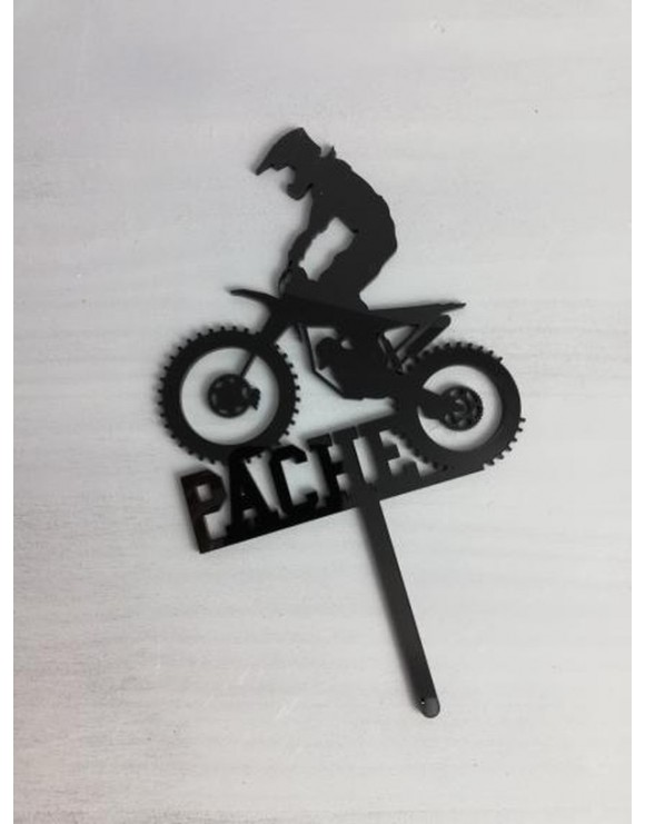 Topper metacrilato silueta + nombre