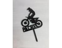 Topper metacrilato silueta + nombre