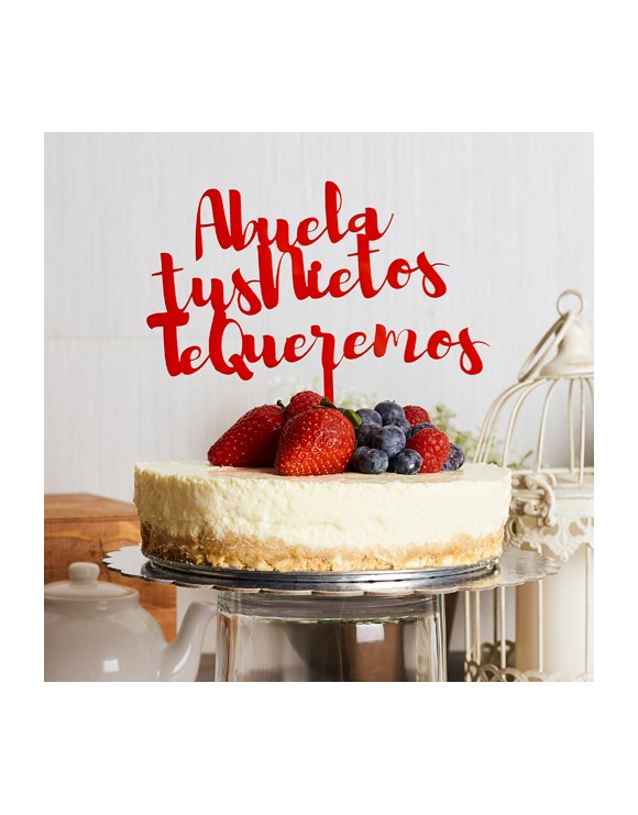 Topper metacrilato 3 líneas