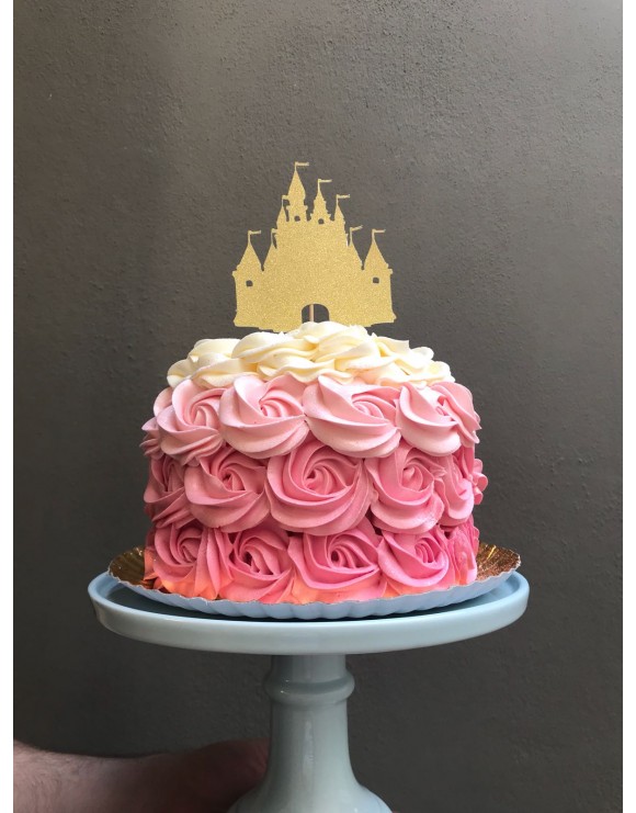 Topper castillo purpurina