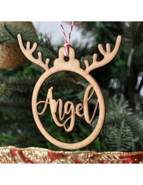 Bola de Navidad Reno personalizada