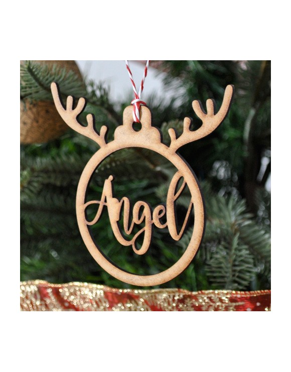 Bola de Navidad Reno personalizada