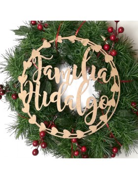 Corona personalizada Navidad