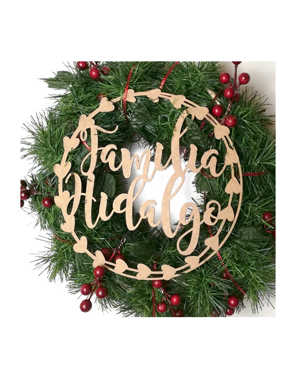 Corona personalizada Navidad