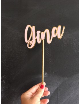 Topper cartulina doble capa