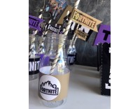 botellita con etiqueta fortnite