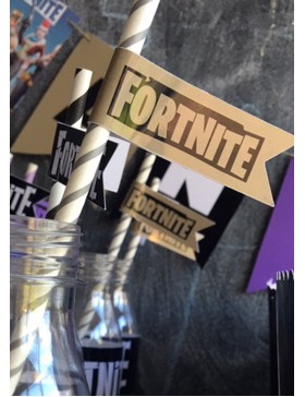 pajita con banderita