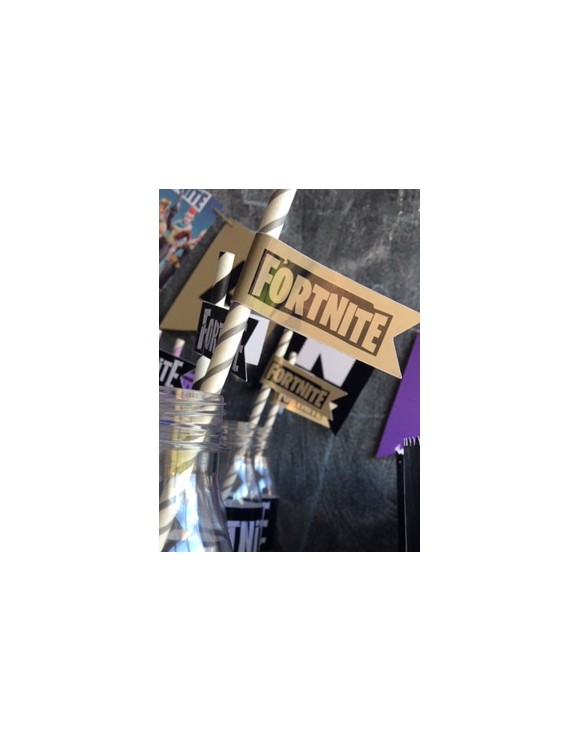 pajita con banderita