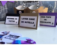 Cartelitos de comida FORTNITE