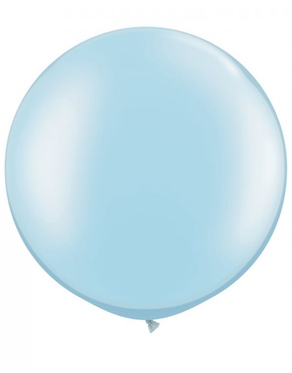 Globo redondo color azul Pearl Light Blue