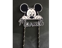 Topper mickey mas nombre