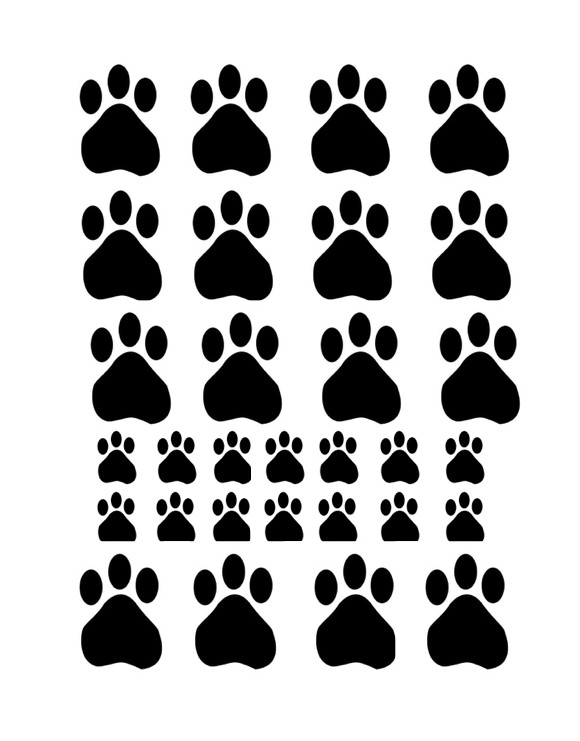 Papel huellas patrulla Canina 