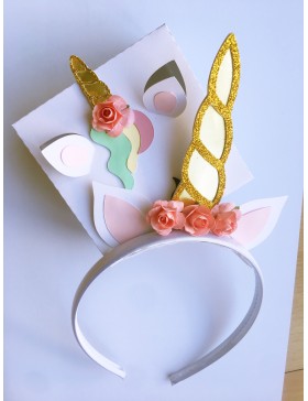 Pack cajita + diadema unicornio