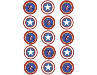 Papel azúcar Galletas Capitán América 2