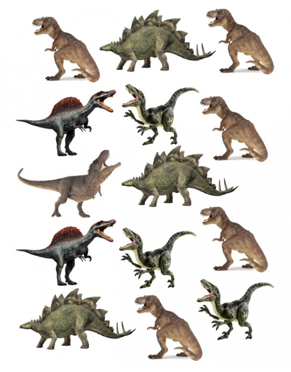 Papel de azúcar dinosaurios 3