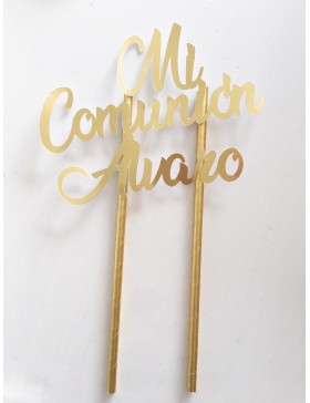 Topper Mi Comunión + nombre