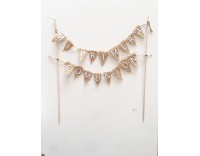 Topper guirnalda rústico mi primera comunión