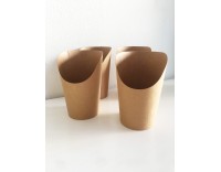 Cajita color kraft para chuches o palomitas