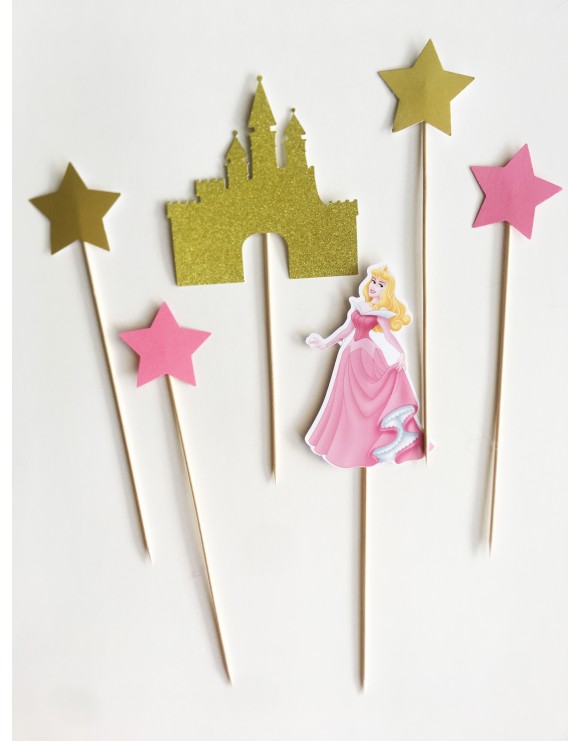 kit topper princesa y castillo