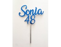 Topper Personalizado doble capa dos lineas